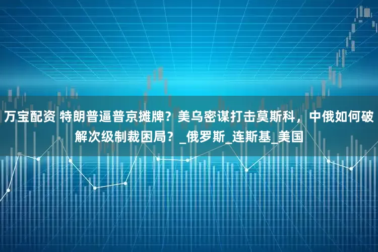 万宝配资 特朗普逼普京摊牌？美乌密谋打击莫斯科，中俄如何破解次级制裁困局？_俄罗斯_连斯基_美国